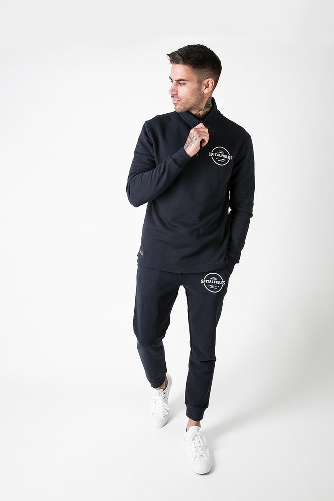 Athletic Fit Jogger with Graphic Print in Navy