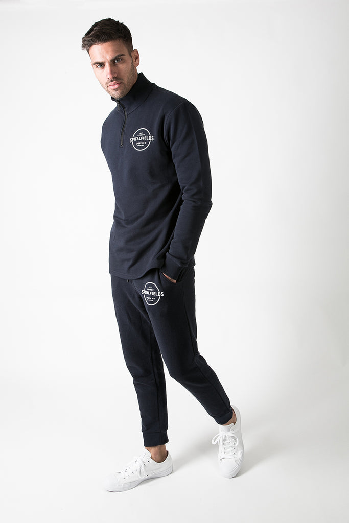 Athletic Fit Jogger with Graphic Print in Navy