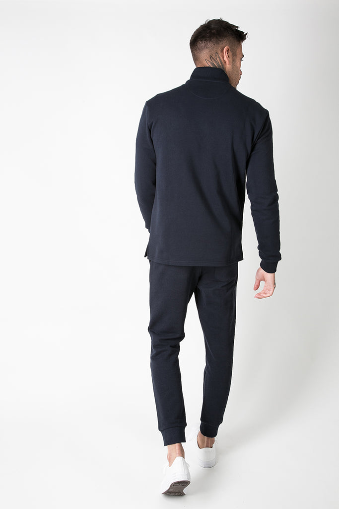 Athletic Fit Jogger with Graphic Print in Navy