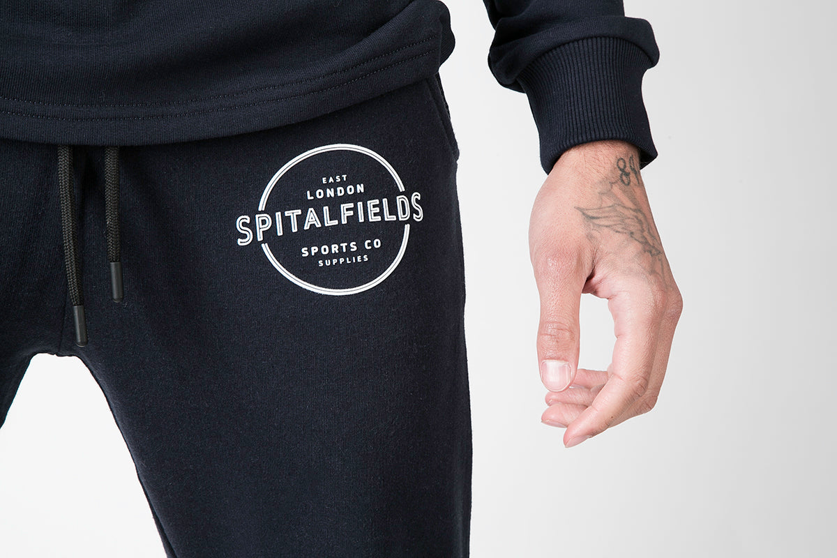 Athletic Fit Jogger with Graphic Print in Navy