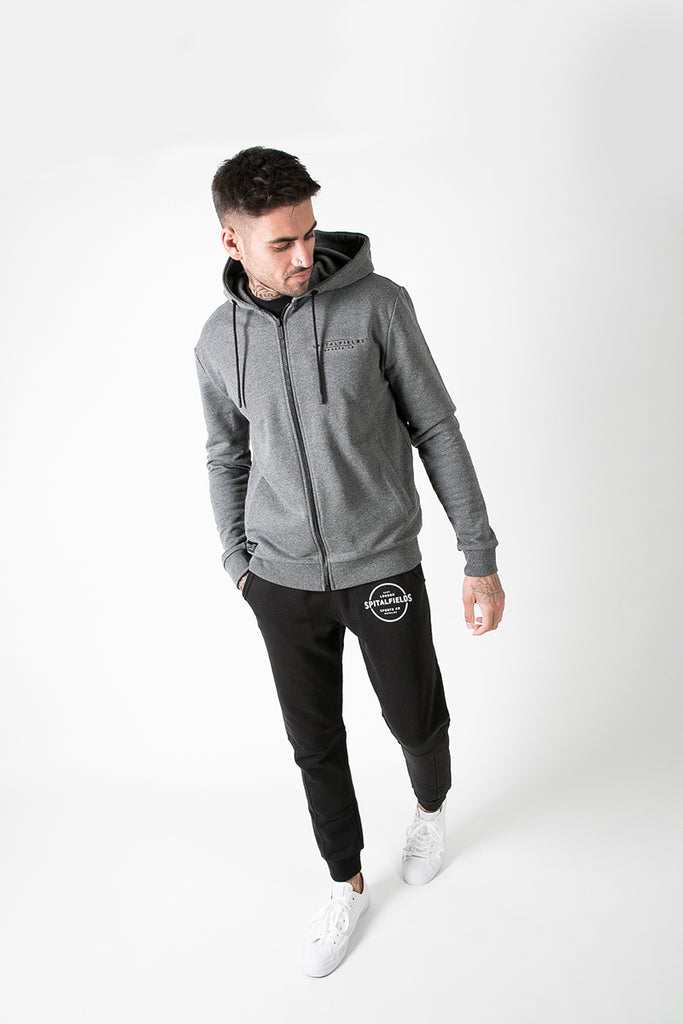 Athletic Fit Panel Jogger with Graphic Print in Black