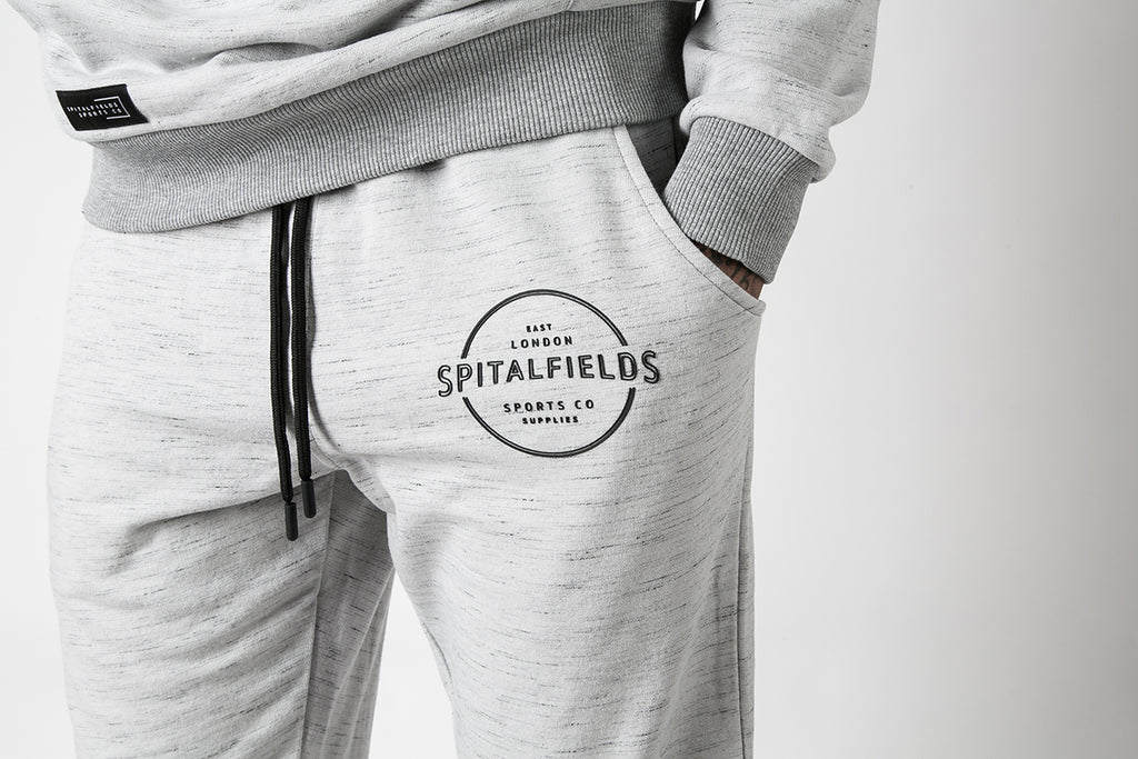 Athletic Fit Jogger with Graphic Print in Grey Grindle