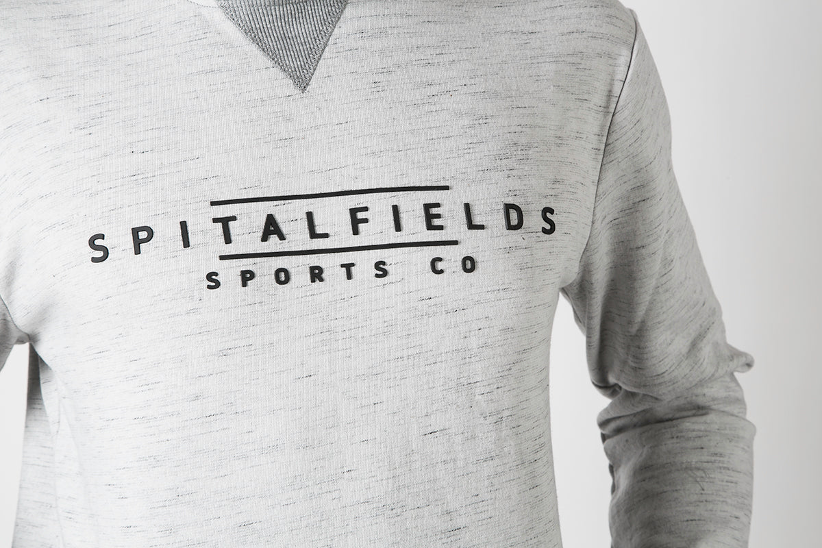 Hoodie with Signature Chest Graphic Print in Grey Grindle