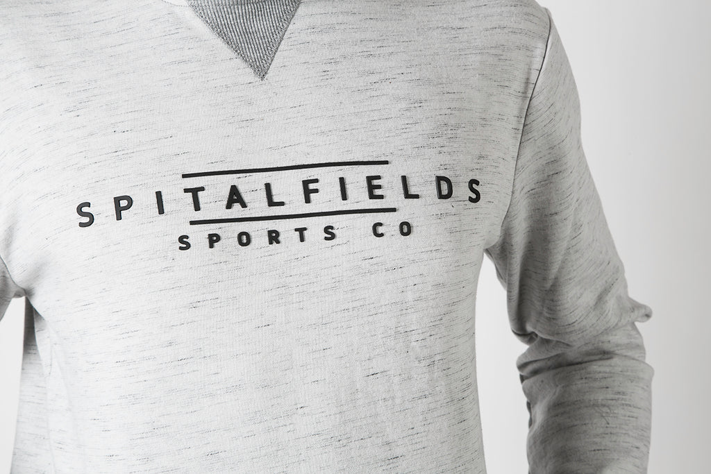 Hoodie with Signature Chest Graphic Print in Grey Grindle