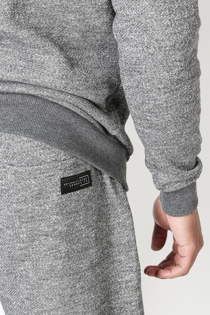 Core Sweat Shorts with Graphic Print in Grey Grindle